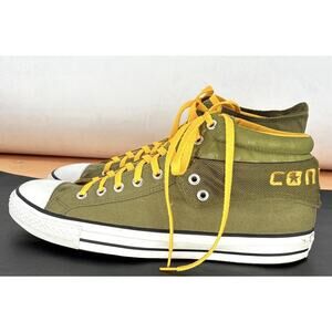 Converse Chuck Taylor All Star Street Mid 13964F Olive Green Yellow M12 High Top